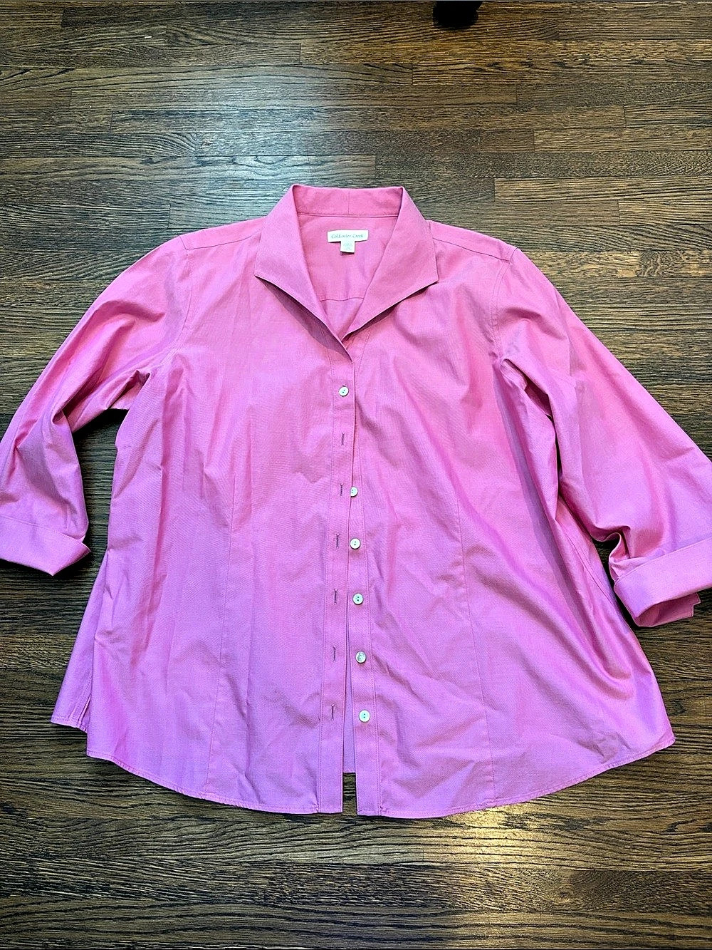 Coldwater Creek Button Down Shirt in Pink Size 2X